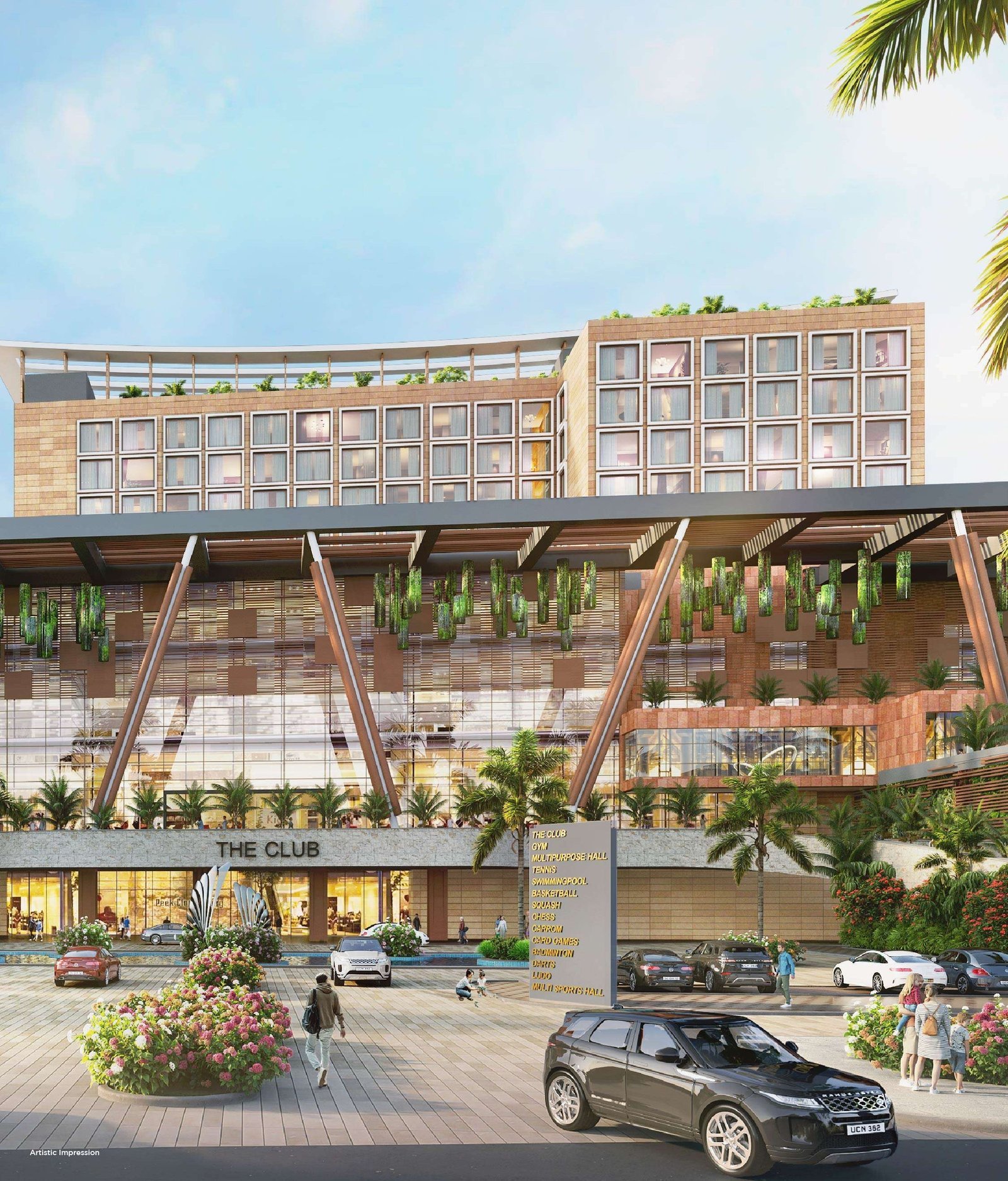 Modern retail complex