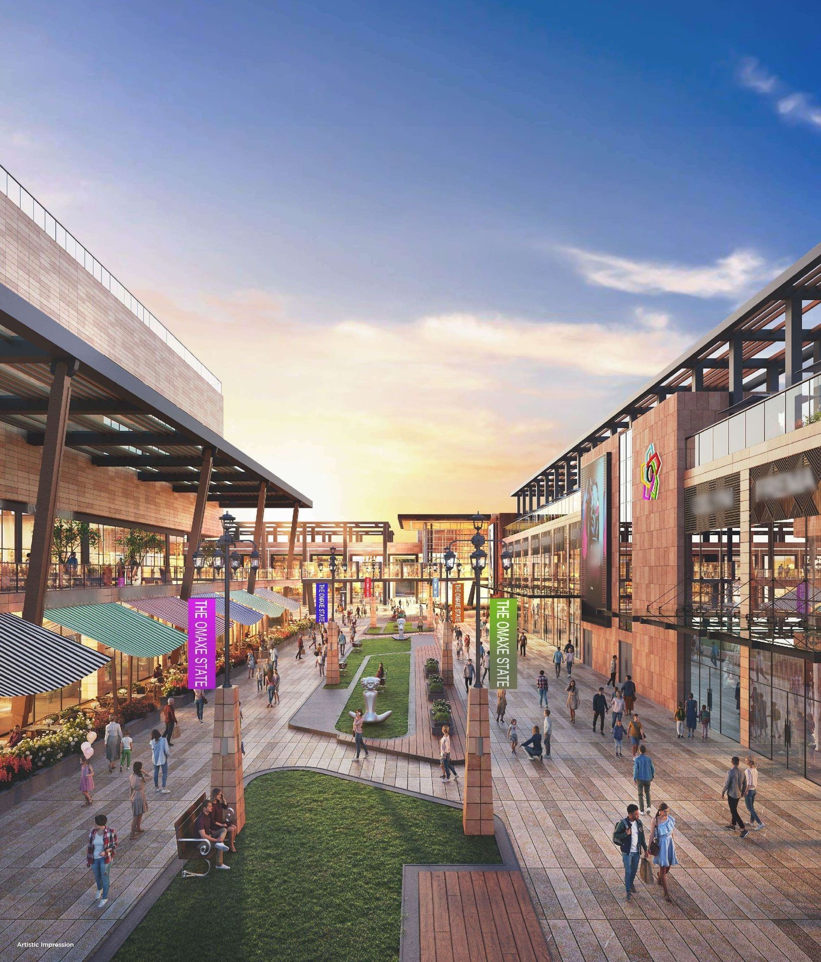 Modern retail complex